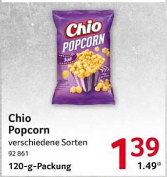 Chio Popcorn verschiedene Sorten 120-g-Packung