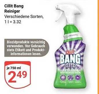 Cillit Bang Reiniger Verschiedene Sorten, 1 l = 3.32