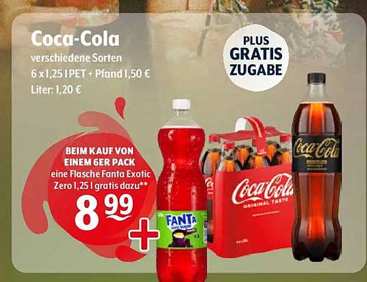 Coca-Cola verschiedene Sorten