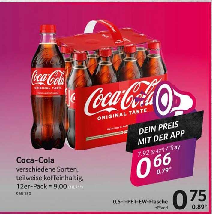 Coca-Cola verschiedene Sorten, teilweise koffeinhaltig, 12er-Pack = 9.00 (10.71*)