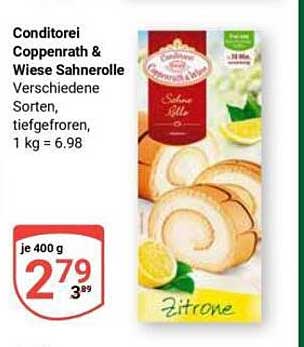 Conditori Coppenrath & Wiese Sahnerolle Verschiedene Sorten, tiefgefroren, 1 kg = 6.98
