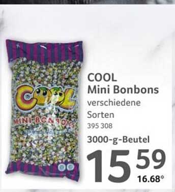 COOL Mini Bonbons verschiedene Sorten 395 308 3000-g-Beutel