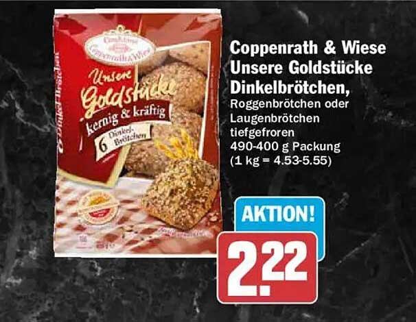 Coppenrath & Wiese Unsere Goldstücke Dinkelbrötchen, Roggenbrötchen oder Laugenbrötchen tiefgefroren