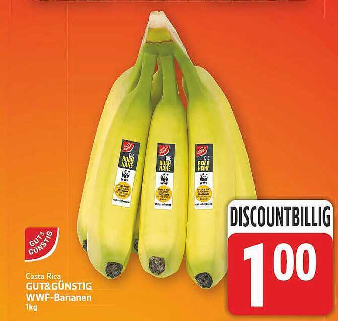 Costa Rica GUT&GÜNSTIG WWF-Bananen 1kg