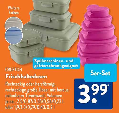 CROFTON Frischhaltedosen