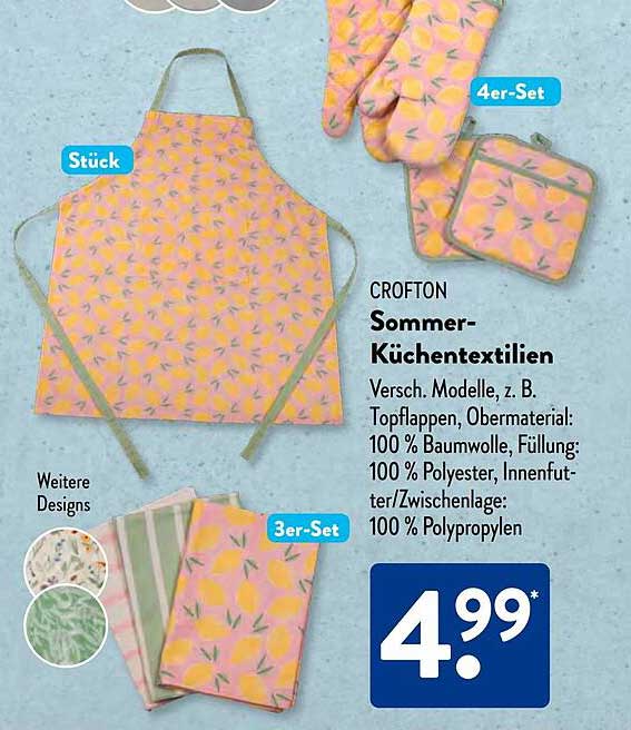 CROFTON Sommer-Küchentextilien