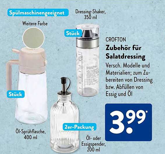 CROFTON Zubehör für Salatdressing