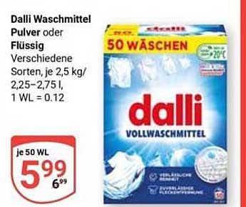 Dalli Waschmittel Pulver oder Flüssig