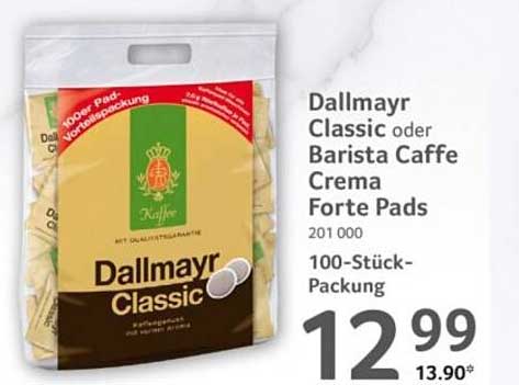 Dallmayr Classic oder Barista Caffe Crema Forte Pads