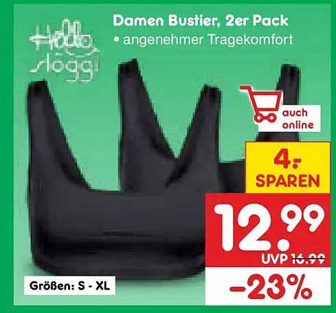 Damen Bustier, 2er Pack