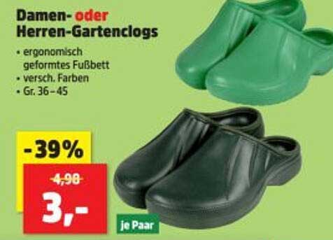 Damen- oder Herren-Gartenclogs