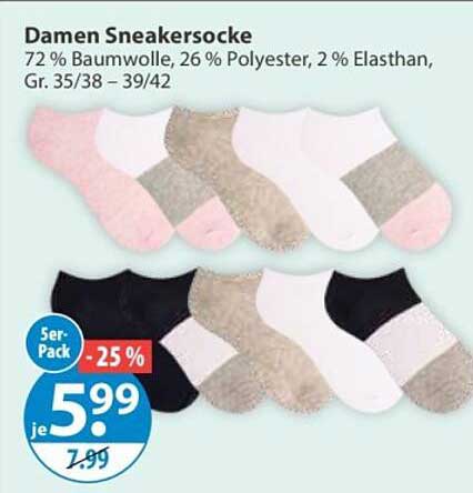 Damen Sneakersocke