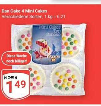 Dan Cake 4 Mini Cakes Verschiedene Sorten, 1 kg = 6.21
