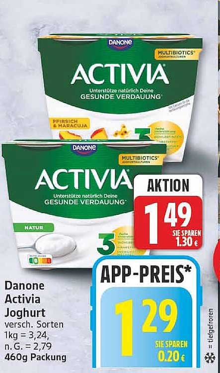 Danone Activia Joghurt versch. Sorten 460g Packung