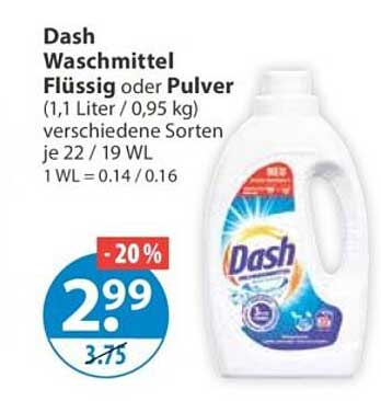 Dash Waschmittel Flüssig oder Pulver