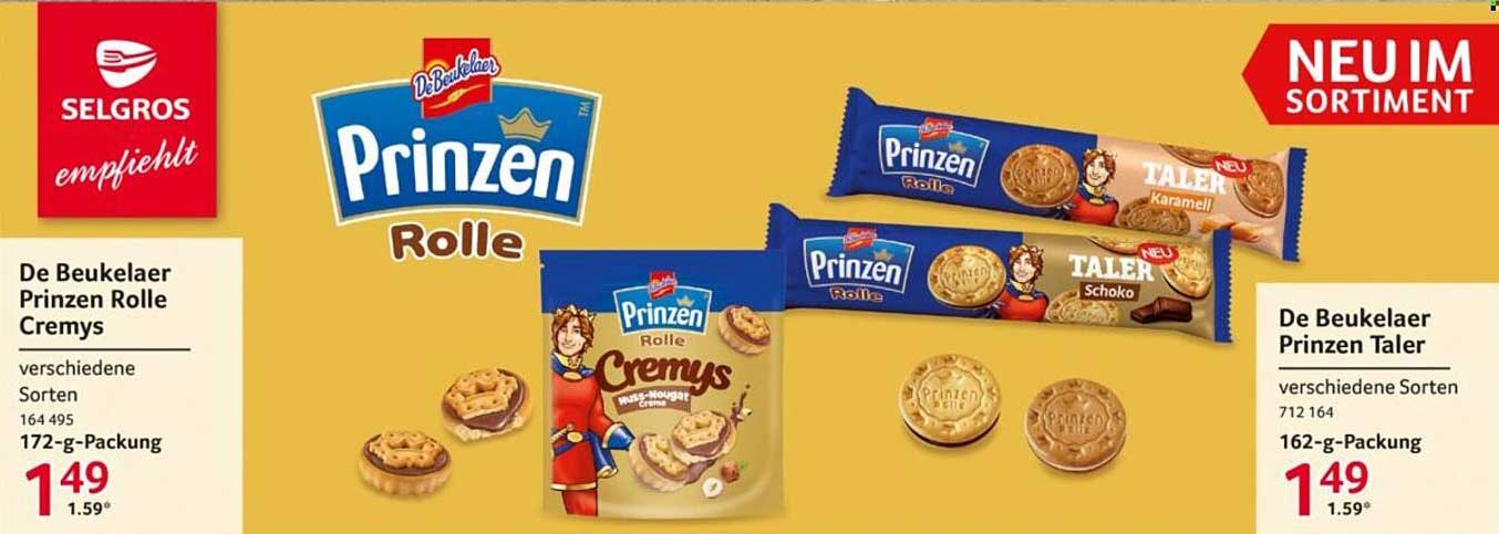 De Beukelaer Prinzen Rolle Cremys
