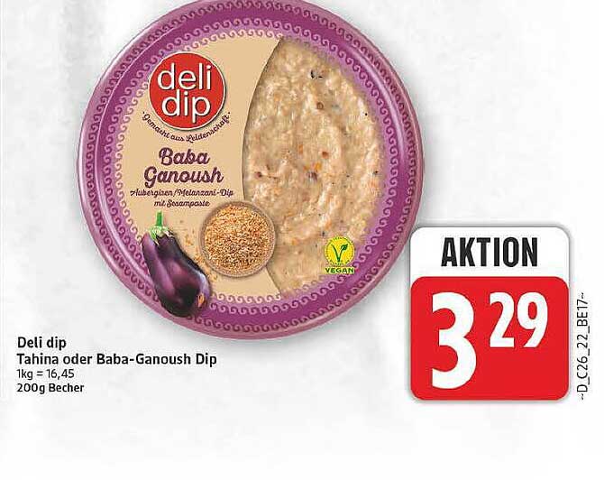 Deli dip Tahina oder Baba-Ganoush Dip