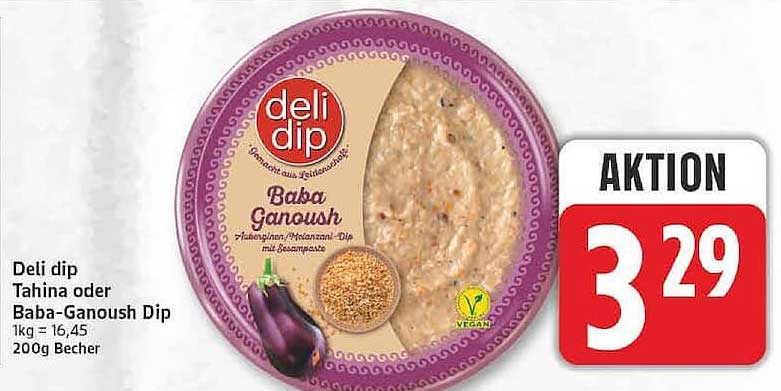 Deli dip Tahina oder Baba-Ganoush Dip