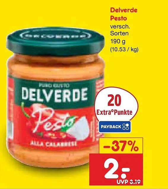 Delverde Pesto versch. Sorten 190 g