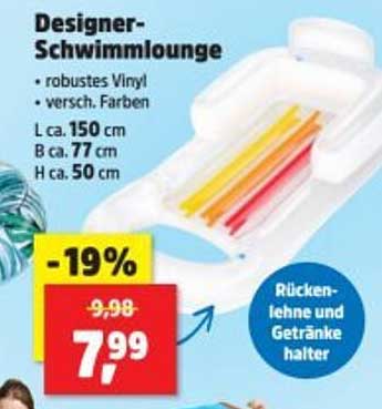 Designer-Schwimmlounge