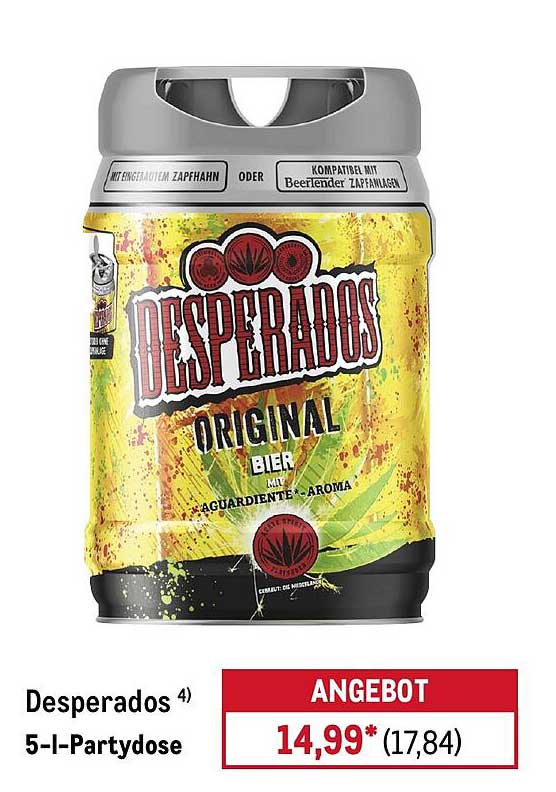 Desperados ⁴) 5-l-Partydose