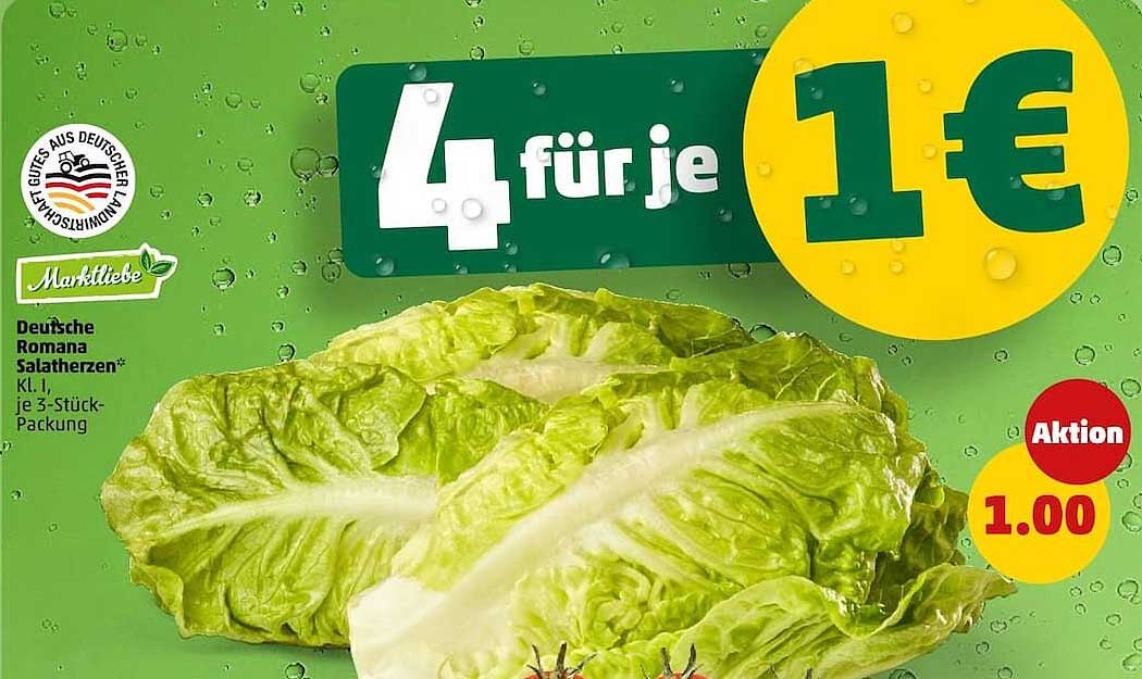 Deutsche Romana Salatherzen* Kl. I, je 3-Stück-Packung