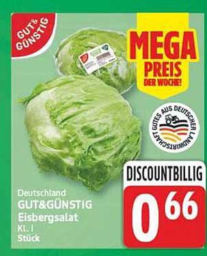 Deutschland GUT&GÜNSTIG Eissbergsalat Kl. I Stück