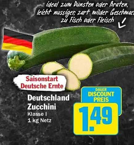 Deutschland Zucchini Klasse I 1 kg Netz