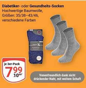 Diabetiker- oder Gesundheits-Socken