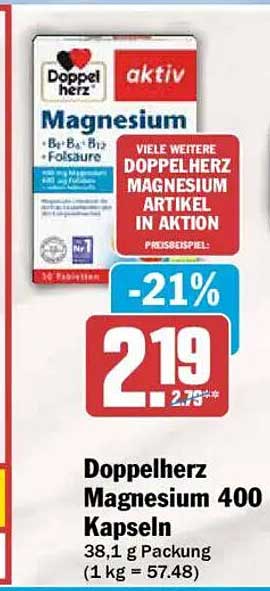 Doppelherz Magnesium 400 Kapseln