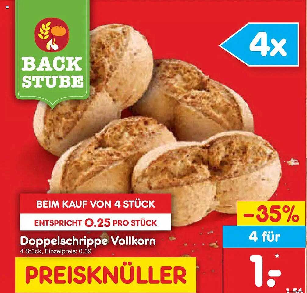 Doppelschrippe Vollkorn