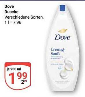 Dove Dusche Verschiedene Sorten