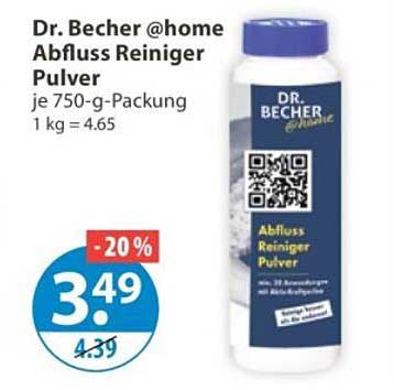Dr. Becher @home Abfluss Reiniger Pulver