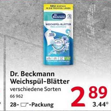 Dr. Beckmann Weichspül-Blätter