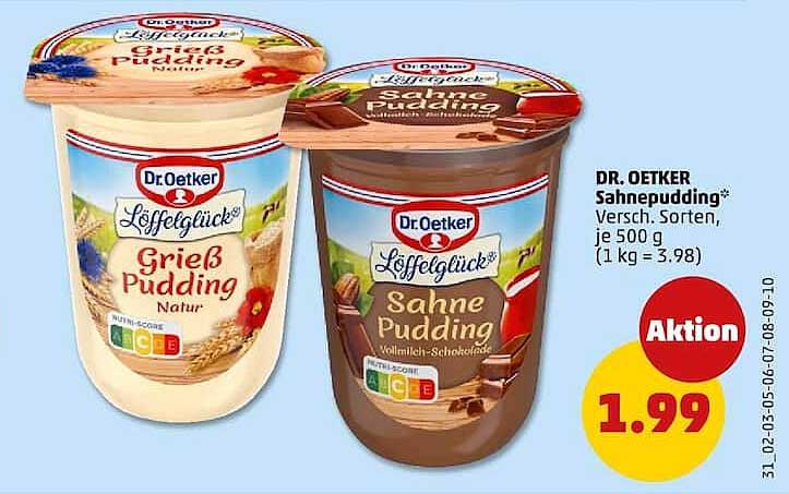DR. OETKER Sahnepudding* Versch. Sorten, je 500 g