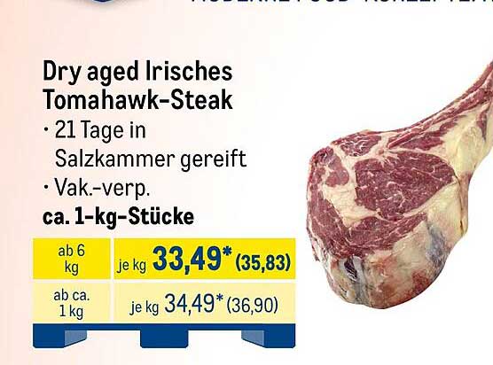 Dry aged Irisches Tomahawk-Steak