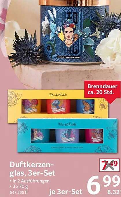 Duftkerzen-glas, 3er-Set