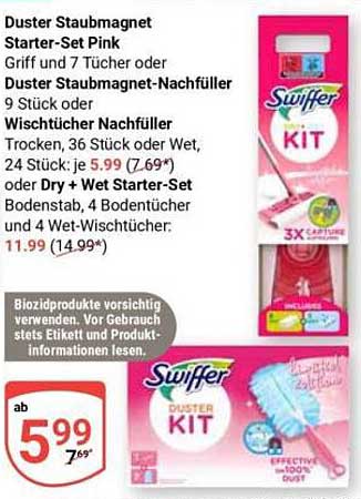Duster Staubmagnet Starter-Set Pink