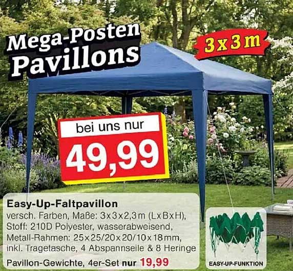 Easy-Up-Faltpavillon
