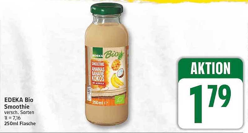EDEKA Bio Smoothie versch. Sorten 250ml Flasche
