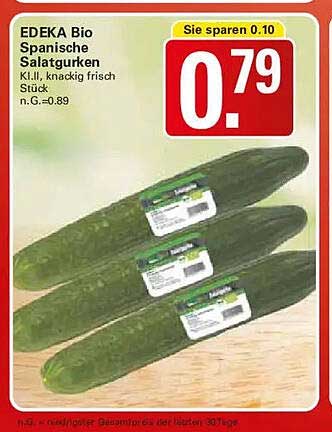 EDEKA Bio Spanische Salatgurken