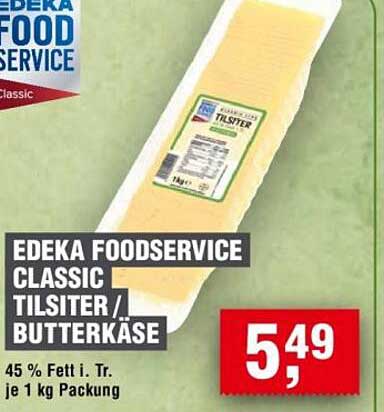 EDEKA FOODSERVICE CLASSIC TILSITER / BUTTERKÄSE