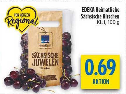EDEKA Heimatliebe Sächsische Kirschen Kl. I, 100 g