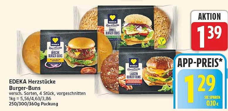 EDEKA Herzstücke Burger-Buns