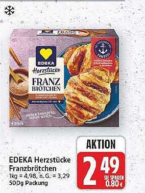 EDEKA Herzstücke Franzbrötchen