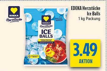 EDEKA Herzstücke Ice Balls 1 kg Packung
