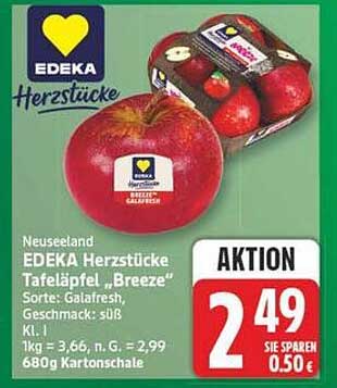 EDEKA Herzstücke Tafeläpfel „Breeze“