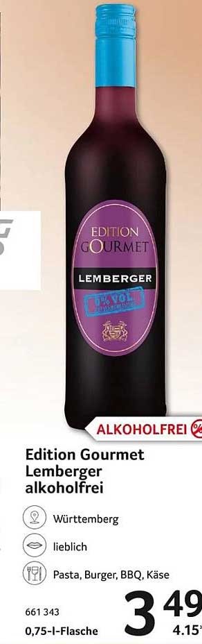 Edition Gourmet Lemberger alkoholfrei