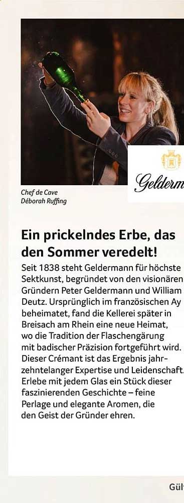Ein prickelndes Erbe, das den Sommer veredelt!