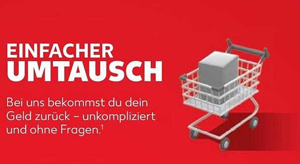 EINFACHER UMTAUSCH